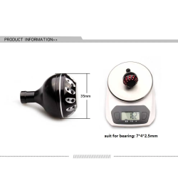 Pomo Aluminio Kawa 35mm